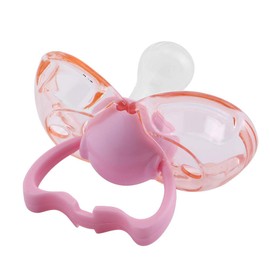 Chupete para Recién Nacido Chupete de Silicona Ultraligero Antipolvo Cierra Automáticamente el Pezón del Bebé para Pacificar Al Bebé que Llora Y Mejorar el Desarrollo de la(#3 - Pink Flathead)