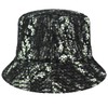 Kangol Women's Needlepunch Floral Bucket Beret Hat, black