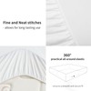 RUIKASI Deep Fitted Sheet King Size - White Kingsize Fitted