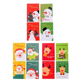 NUOBESTY 48 Pcs Christmas Notebooks Xmas Mini Notepads Santa Claus Snowman Reindeer Pocket Notebooks for Kids Xmas Party Stocking Stuffers