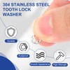 PATIKIL M3 Internal Tooth Lock Washers, 150Pcs 304 Stainless Steel