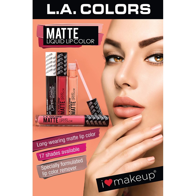 L.A. COLORS Matte Liquid Lip Color, Perception CLG406