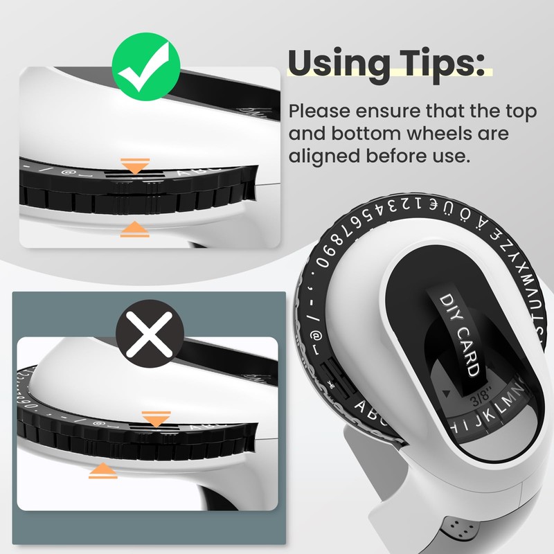 E975 Embossed Label Maker Handheld, Omega Home Embossing Label Maker,