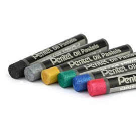 Pentel PHN-M6 Metallic Ölkreiden, 6er Set, farblich sotiert, 1 Stück (6er Pack)