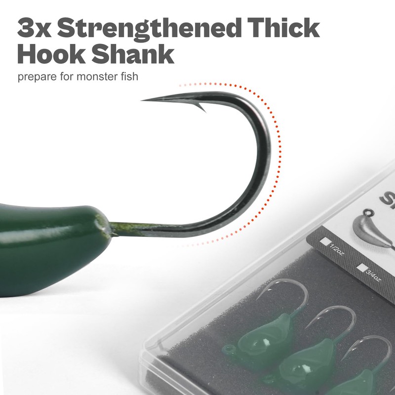 Sheepshead Jigs, Standup Style Jigheads with 4~10PCs, 3X Strengthened Hook