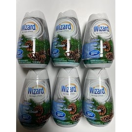 Wizard The Magic of Fresh gel Air Freshener, solid air freshener 7.8 oz winter pine forest Pack of 6