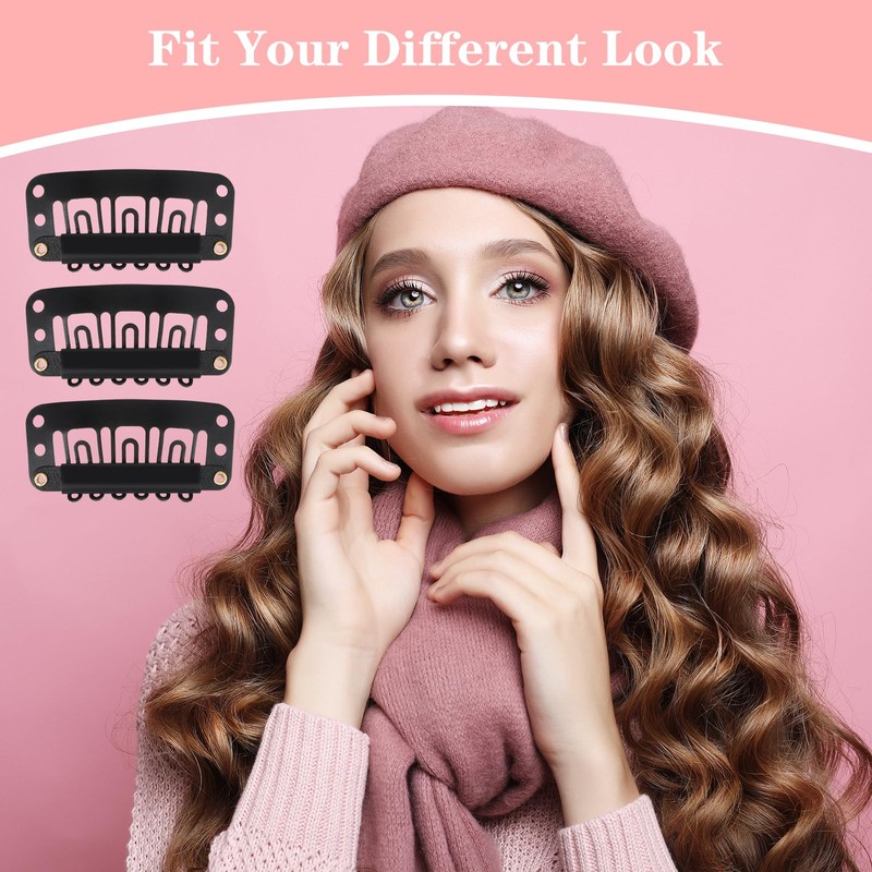 30 Pcs Small Wig Clips for Hair Extensions, U Shape
