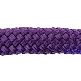CBKnot 3/8" Premium Double Braid Polyester Rope 4,800 lb Tensile Strength, Marine, Sailing, Boating, Equestrian and More. (Purple, 3/8" x 25 ft. Hank)