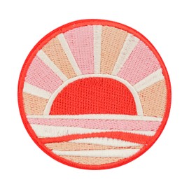 Finally Home Iron-On Patch – Pink Sunset | Summer Patches, Sea Iron-On Patches, Beach Patches, Sun Patches, Surfer Iron-On Patches