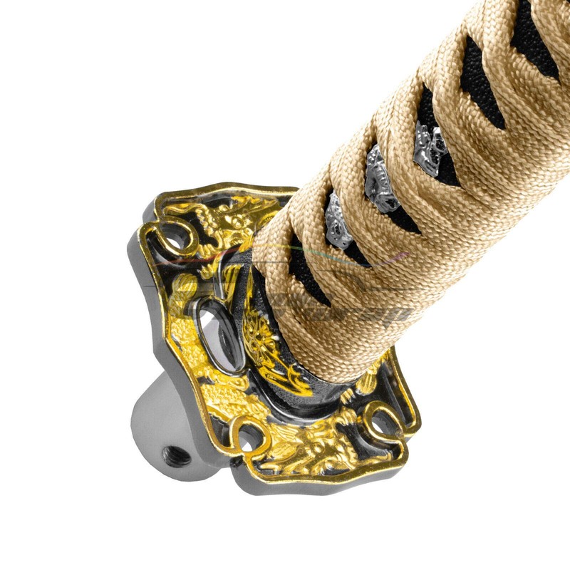 EZAUTO WRAP 15cm Gold Black Shift Knob Samurai Sword Alloy
