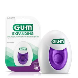 GUM - Hilo Dental Expanding Encerado, Limpieza Interdental Superior y Suave con las Encías - Adaptación a Espacios Irregulares - 1 Unidad (30 m)