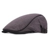 HNJKJEU Peaked Caps for Men Flat Cap Adjustable Cotton Flat