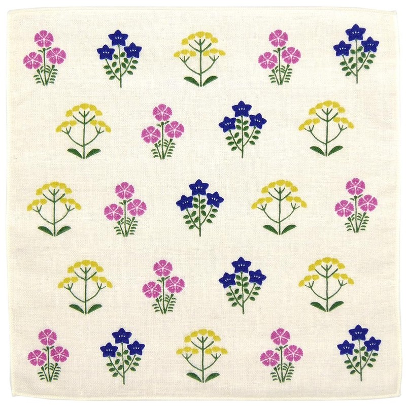 Wataol Semi Washed Towel Handkerchief, Autumn Grass Murasaki