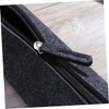 Gadpiparty 3Pcs Dark Grey Felt Makeup Bag Versatile Zipper Cosmetic