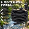Pond Hose ID 2” × 50ft Black Corrugated Flexible Pump