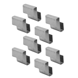 Stainless Steel Glass Clip, Cabinet Glass Retainer Clips Glass Frame Fixing Clamp Grip Standoffs for Glass with 50pcs Glass Clamp for Greenhouse Glass