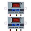 2Pcs Digital LED Temperature Controller Module 12V 10A 120W Digital Thermostat Switch Electronic Thermostat with Waterproof Probe Programmable Heating Cooling XH-W3001