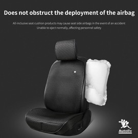 XZPILINA Car Seat Covers, Luxury Car Protectors，Car Seat Cushion for Four Seasons,Breathable Car Seat Cover(Black,2PCS)