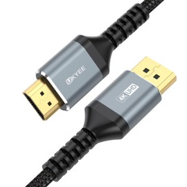 UKYEE 4K Displayport to HDMI Cable 5ft,Display Port to HDMI Cord 5 feet Converter for PCs to HDTV, Monitor, Projector- Grey