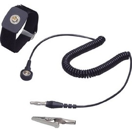 Custom (CUSTOM) AS-101-10 Anti-Static Wrist Strap, Velcro Elastic Band, Band Size 0.8 x 9.1 inches (2 x 23 cm), Cord Length 1.2 ft (3.0 m)