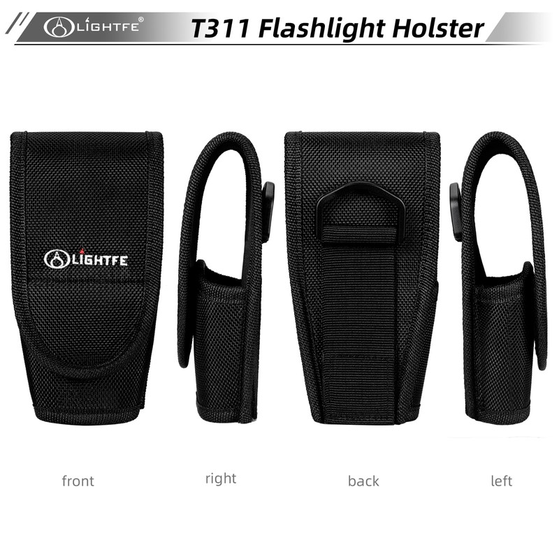 Flashlight Holster T311 Flashlight Pocket Nylon Cover, Suitable for flashlights