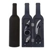 Wine Opener Set with Bottle-Shaped Holder – Corkscrew & Stopper