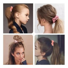 60 Colores Ligas Elásticas Para Cabello Scrunchies De Satén
