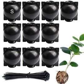 Tree Root Growing Box, Reusable Transparent Plants Asexual Reproduction Grafting Ball, High Pressure Air Layering Pods Propagation Kit (10pcs Small)