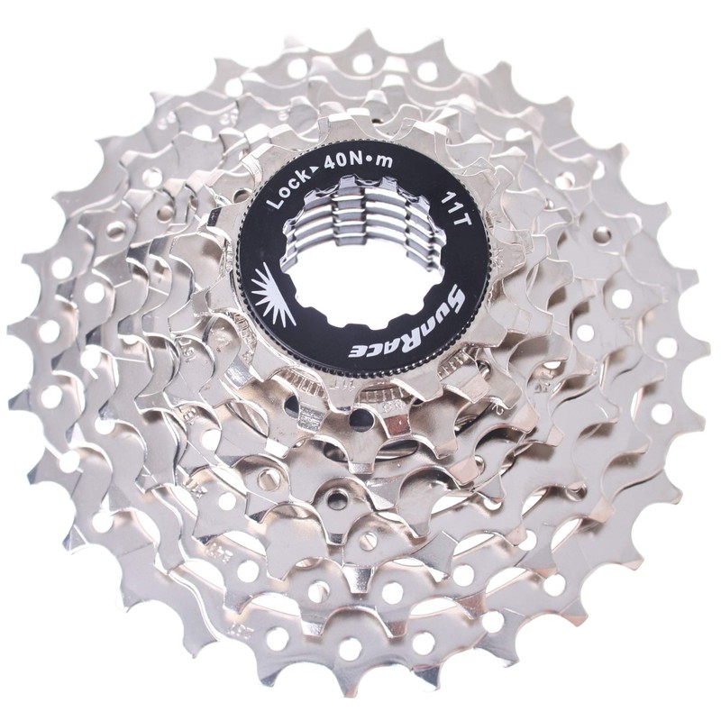 SunRace CSR86 8-Speed Nickel Plated Cassette