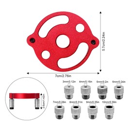 Drilling Aid Woodworking - Drilling Template Centre Finder with Locator 3-10 mm Aluminium Alloy Drilling Guide Set Drilling Aid Vertical Drilling for Drilling Template Furniture Construction and