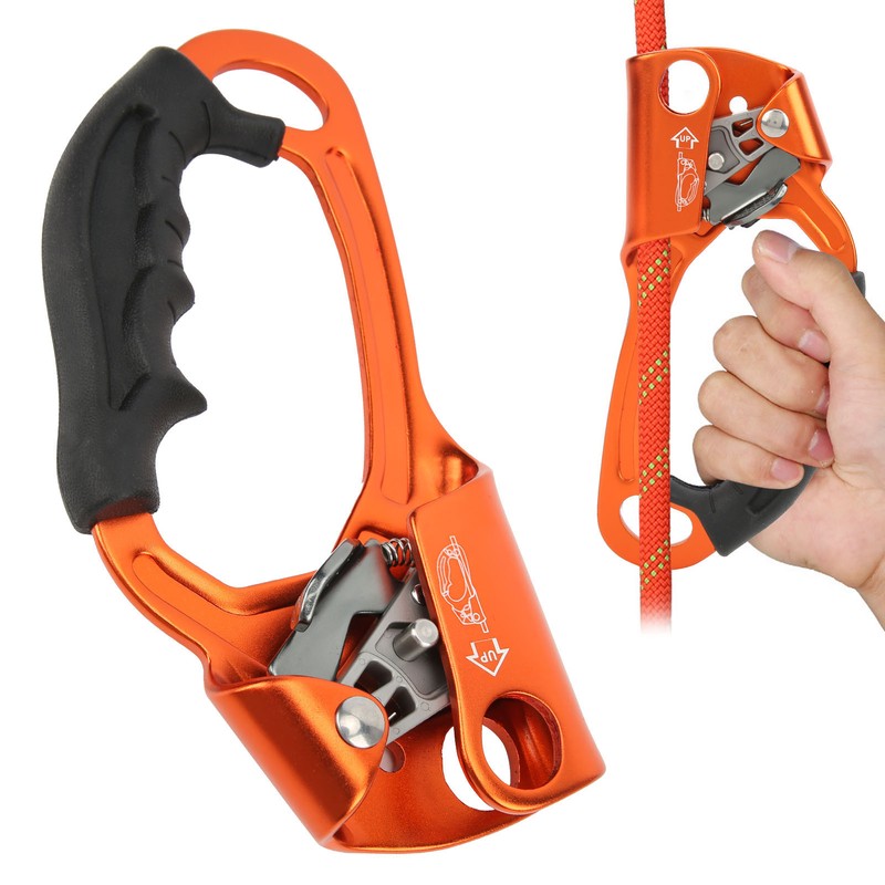 Climbing Hand Ascender Aviation Light Alloy Mountaineering Rock Rappelling Gear