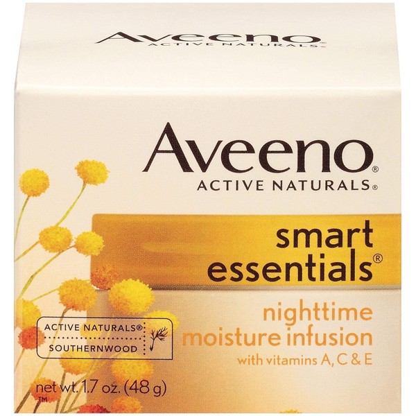 Aveeno Smart Essentials Nighttime Moisture Infusion Facial Moisturizer, 1.7 Ounce