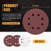 CoCud 90 Pack 5 Inch Sanding Disc 80 Grit 8