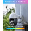 ZOSI 1080p WLAN Outdoor Surveillance Camera with Plug-in Power, 360°
