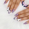 Angora Bear Handmade Nail Tips - Oval S / 앙고라