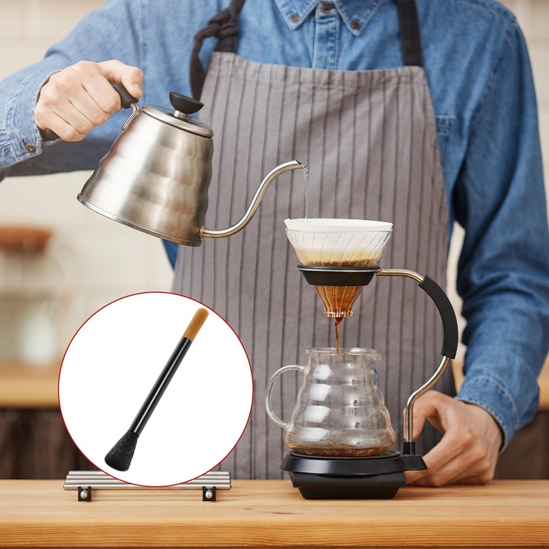Giantree Dual Head Coffee Brush, Coffee Grinder Brush, Dusting Espresso