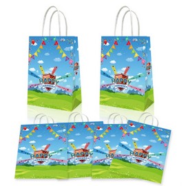 HMJDMM 20 Pcs Dog Paw birthday decorations include goodie bags, party bags, birthday baby and Boys party supplies