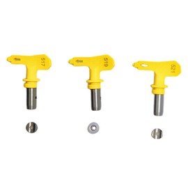 3 Sizes Reversible Paint Spray Tip Nozzles – Upgraded Anti-Clog Design Compatible with 211, 313, 415 or517, 519, 521– Airless Sprayer Parts for Homes Buildings, Decks, Fences (517, 519, 521)