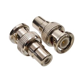 CablesOnline, 2-Pack RCA Female to BNC Twist-Lock Male 75-ohm Coaxial Adapters AV-A02-2