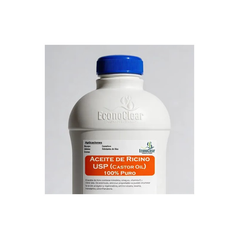 Aceite De Ricino Usp 100 Puro Prensado En Frio 450