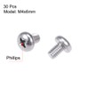 sourcing map Machine Screws Plate Phillips Head Screws Bolts M4