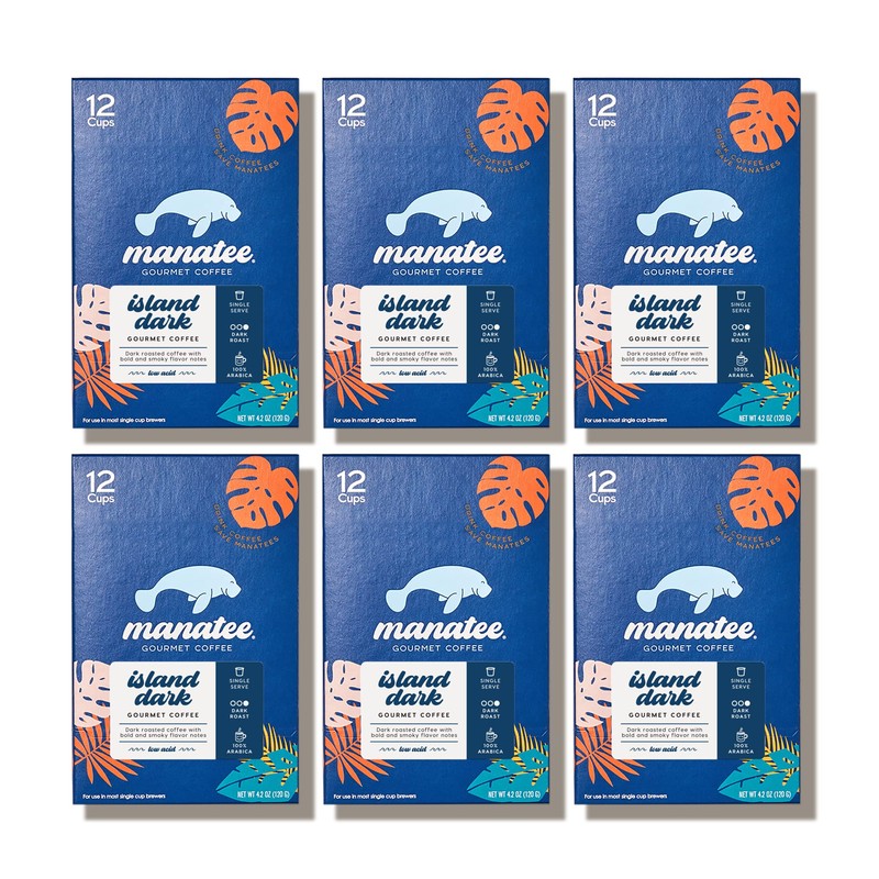Manatee Gourmet Coffee Single Serve Pods for Keurig 2.0 K