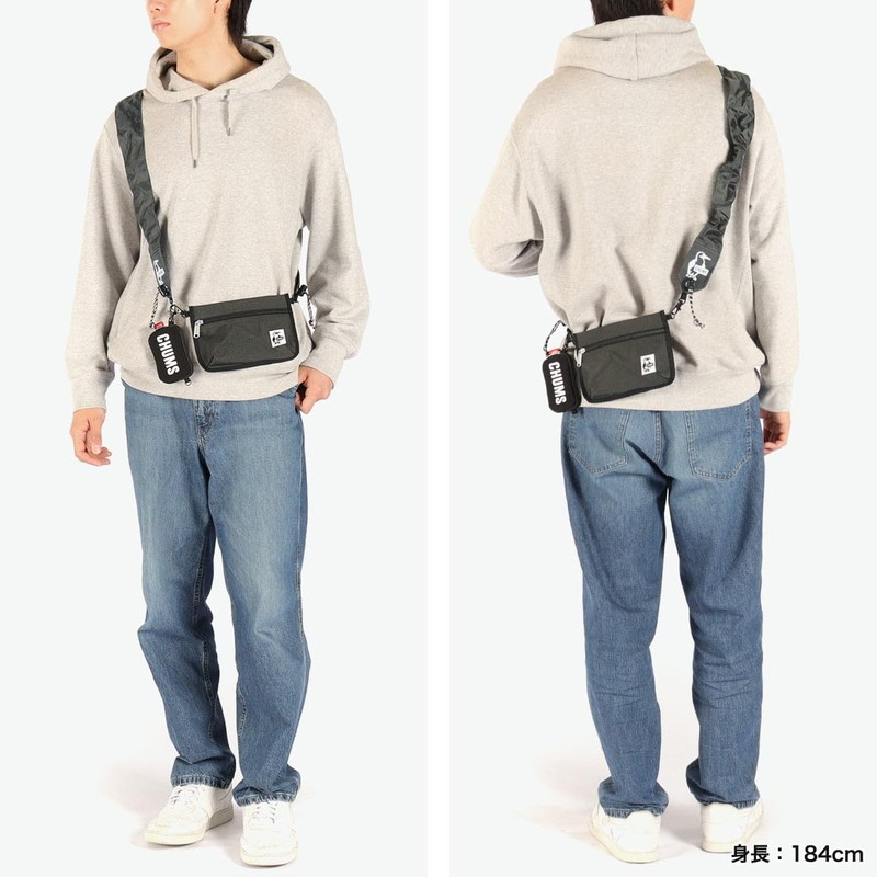 Chums Wearable Sling Shoulder Bag Sweat Nylon Love Shoulder Bag