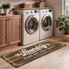 Pauwer Laundry Room Rug Runner 20"x60" Waterproof Rubber Laundry Mat