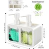 LINZOM Soap Dispenser for Kitchen Sink, 700ml Kitchen Soap Dispenser