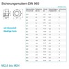 Locking Nuts M7 Galvanised Steel - DIN 985 - Stop