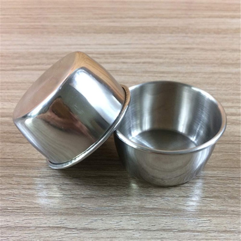 UPKOCH 10 x Stainless Steel Sauce Cups