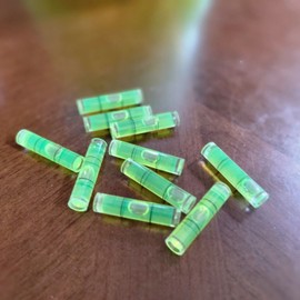 Mendyl Acrylic Bubble Spirit Level Vial - Leveling Tools for Hanging Picture, Canvas, Wall Art, Photos, Wall Clock - 15 PCs D 8mm L 35mm - 5/16" (D) x 1 3/8" (L)