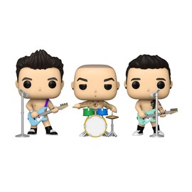 Funko Pop! Rocks: Blink 182-3 Packung Tom DeLonge, Mark Hoppus, Travis Barker - Blink-182 - Vinyl-Sammelfigur - Geschenkidee - Offizielle Handelswaren - Spielzeug Für Kinder und Erwachsene