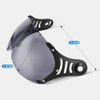 Yesmotor 3/4 Helmet Visors, Model 618-Visors Easy Replacement & High